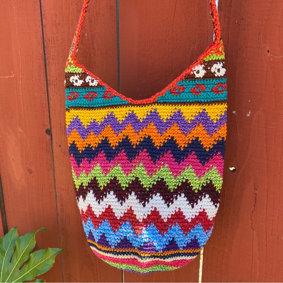 ⚡️Mega Sale⚡️Vibrant handwoven shoulder bag with zipper - Picture 3 of 11